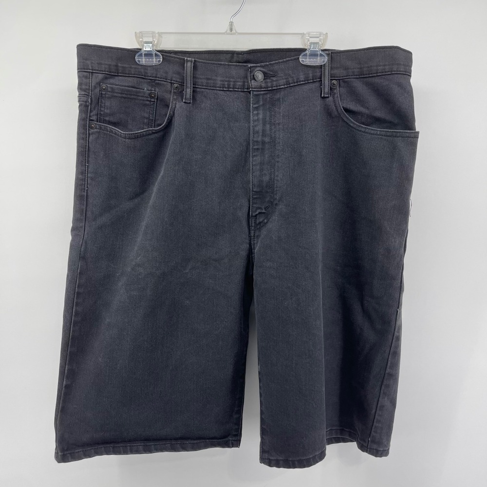 Levi's Denim Shorts Men's 40 569 Loose Fit Faded Black